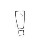 無表情星の住人たち。（個別スタンプ：1）