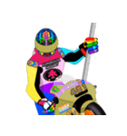 Moto Race Rainbow-colored Riders 461@04（個別スタンプ：6）