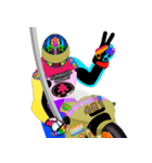 Moto Race Rainbow-colored Riders 461@04（個別スタンプ：17）