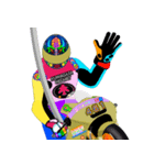 Moto Race Rainbow-colored Riders 461@04（個別スタンプ：18）