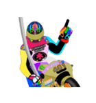 Moto Race Rainbow-colored Riders 461@04（個別スタンプ：21）