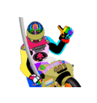 Moto Race Rainbow-colored Riders 461@04（個別スタンプ：22）