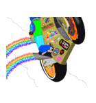 Moto Race Rainbow-colored Riders 461@04（個別スタンプ：26）