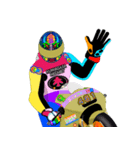 Moto Race Rainbow-colored Riders 461@04（個別スタンプ：31）