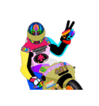 Moto Race Rainbow-colored Riders 461@04（個別スタンプ：32）