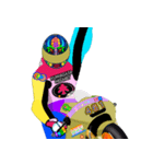 Moto Race Rainbow-colored Riders 461@04（個別スタンプ：34）