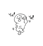 白い、やつ（個別スタンプ：1）