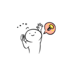 白い、やつ（個別スタンプ：40）