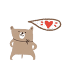 Bear always love you. Febuary Bear,th-en（個別スタンプ：1）