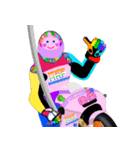 Moto Race Rainbow-colored Riders 68 @04（個別スタンプ：22）