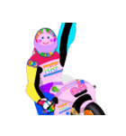 Moto Race Rainbow-colored Riders 68 @04（個別スタンプ：34）