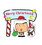 Tamaru^..^！16Merry Christmas.（個別スタンプ：16）