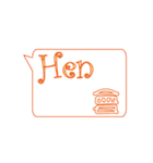 Hen catena（個別スタンプ：9）