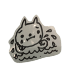 freehand drawing cat（個別スタンプ：11）