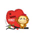 Monkeys_Valentine_animate_01（個別スタンプ：2）