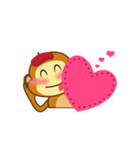 Monkeys_Valentine_animate_01（個別スタンプ：16）