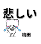 梅田専用デカ文字（個別スタンプ：11）