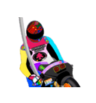 Moto Race Rainbow-colored Riders 96 @04（個別スタンプ：5）