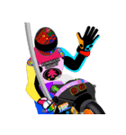Moto Race Rainbow-colored Riders 96 @04（個別スタンプ：18）
