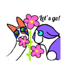 Howie and Loki: Flower gifts（個別スタンプ：3）