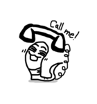 white earthworms（個別スタンプ：37）