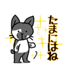 へんな柄のしろくろねこ（個別スタンプ：5）