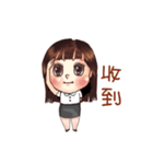 female office worker lady（個別スタンプ：9）