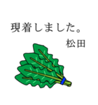 松田のビジネスほうれん草（個別スタンプ：4）