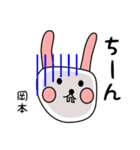 岡本用 シロウサけいたん（個別スタンプ：30）