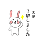 太田用 シロウサけいたん（個別スタンプ：4）