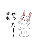 坂本用 シロウサけいたん（個別スタンプ：27）