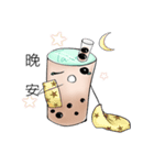 Follow bubble tea to eat and move（個別スタンプ：16）