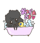 ぷぅぷぅプードル（個別スタンプ：4）