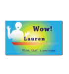 名刺風日常会話『Lauren』専用（個別スタンプ：14）