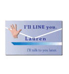 名刺風日常会話『Lauren』専用（個別スタンプ：29）