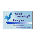 名刺風日常会話『Reagan』専用（個別スタンプ：1）