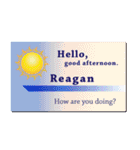 名刺風日常会話『Reagan』専用（個別スタンプ：2）