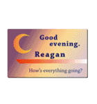 名刺風日常会話『Reagan』専用（個別スタンプ：3）