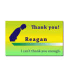 名刺風日常会話『Reagan』専用（個別スタンプ：5）