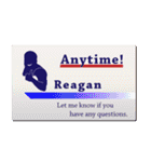 名刺風日常会話『Reagan』専用（個別スタンプ：7）