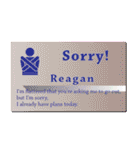 名刺風日常会話『Reagan』専用（個別スタンプ：8）