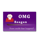 名刺風日常会話『Reagan』専用（個別スタンプ：10）