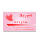 名刺風日常会話『Reagan』専用（個別スタンプ：12）