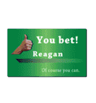 名刺風日常会話『Reagan』専用（個別スタンプ：17）