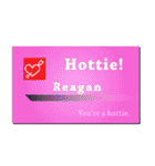 名刺風日常会話『Reagan』専用（個別スタンプ：18）