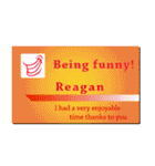 名刺風日常会話『Reagan』専用（個別スタンプ：23）