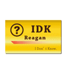 名刺風日常会話『Reagan』専用（個別スタンプ：26）