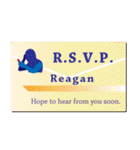 名刺風日常会話『Reagan』専用（個別スタンプ：30）