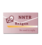 名刺風日常会話『Reagan』専用（個別スタンプ：31）