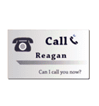 名刺風日常会話『Reagan』専用（個別スタンプ：33）